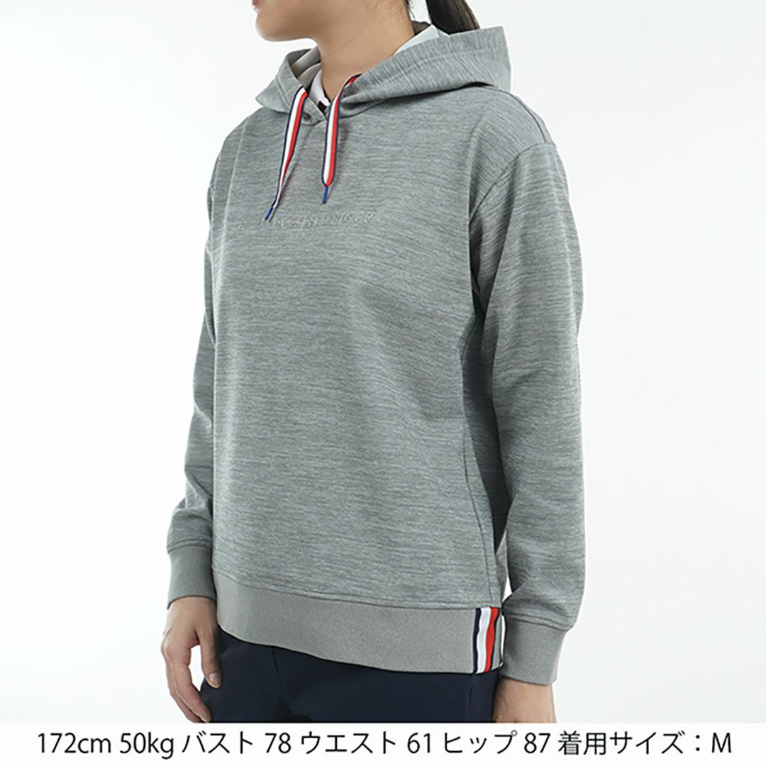トミー ヒルフィガー ゴルフ Tommy Hilfiger Golf レディース レディース フロントロゴ フーディーパーカ THLA509 詳細4