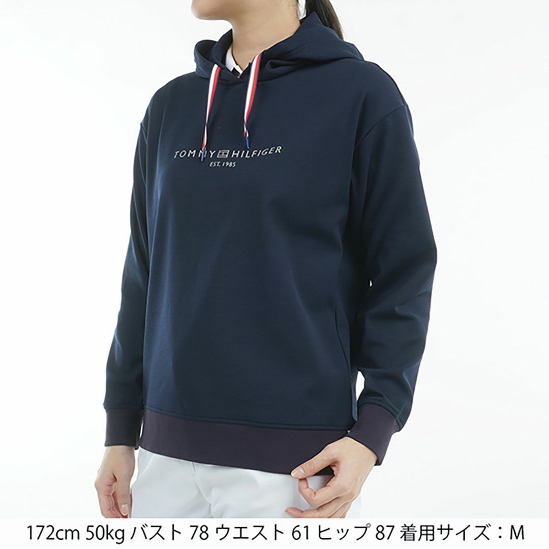 トミー ヒルフィガー ゴルフ Tommy Hilfiger Golf レディース レディース フロントロゴ フーディーパーカ THLA509 詳細15