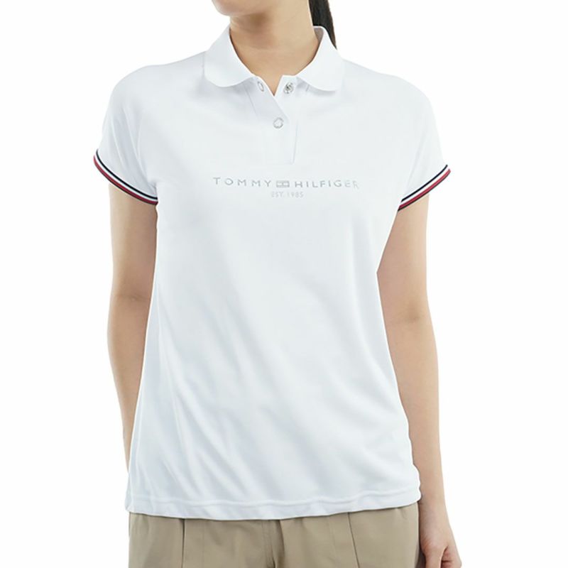 トミー ヒルフィガー ゴルフ Tommy Hilfiger Golf レディース レディース フロントロゴ フレンチスリーブポロシャツ THLA511 詳細2