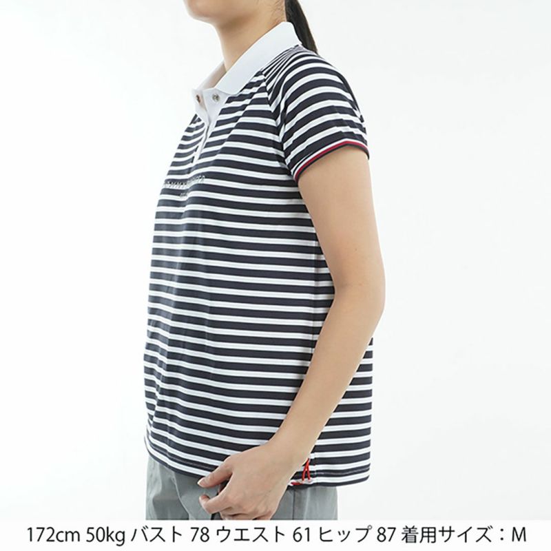 トミー ヒルフィガー ゴルフ Tommy Hilfiger Golf レディース レディース フロントロゴ フレンチスリーブポロシャツ THLA511 詳細7