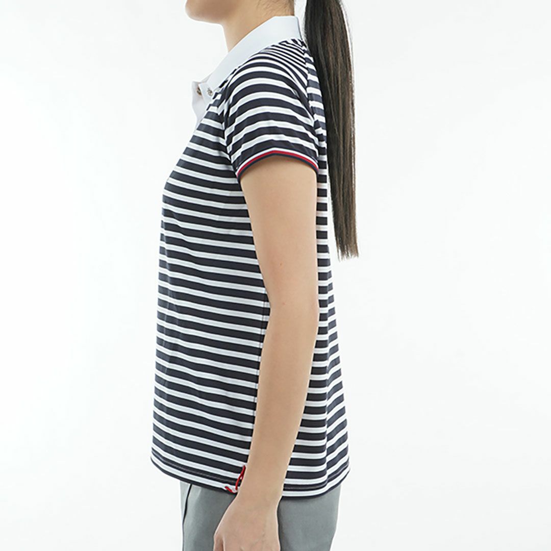 トミー ヒルフィガー ゴルフ Tommy Hilfiger Golf レディース レディース フロントロゴ フレンチスリーブポロシャツ THLA511 詳細8