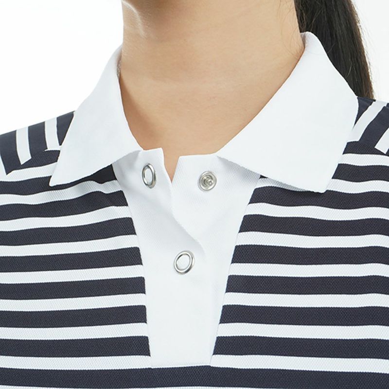 トミー ヒルフィガー ゴルフ Tommy Hilfiger Golf レディース レディース フロントロゴ フレンチスリーブポロシャツ THLA511 詳細13