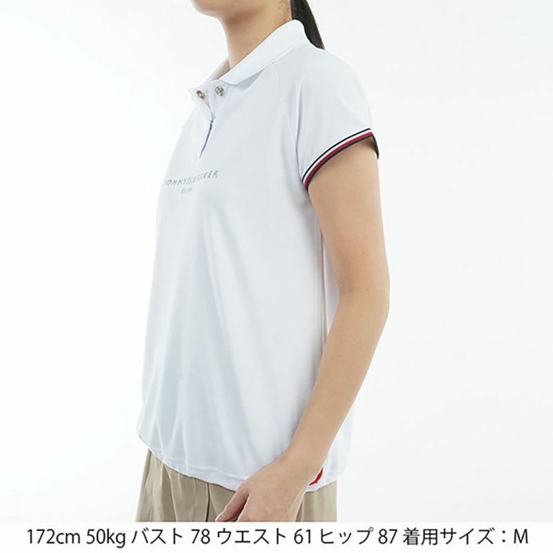 トミー ヒルフィガー ゴルフ Tommy Hilfiger Golf レディース レディース フロントロゴ フレンチスリーブポロシャツ THLA511 詳細16