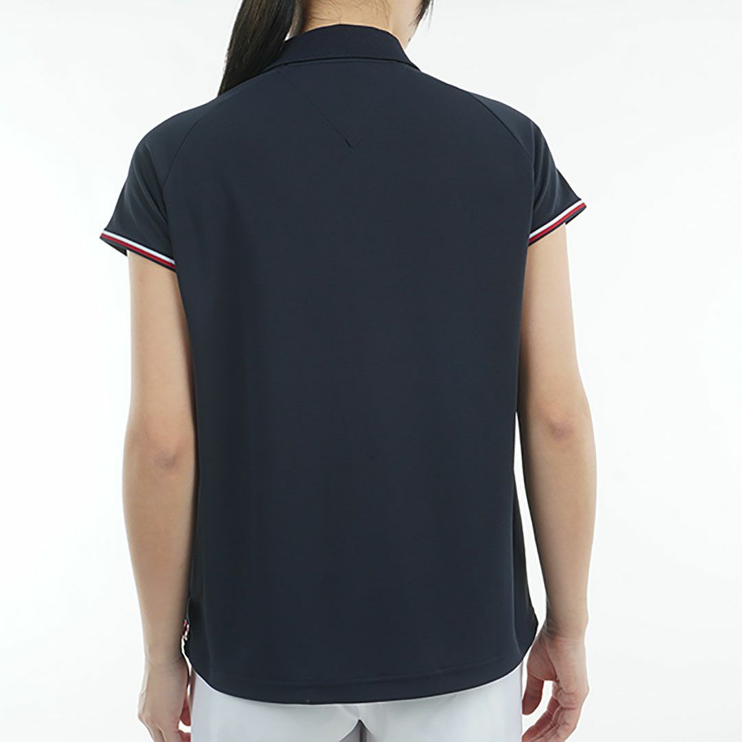 トミー ヒルフィガー ゴルフ Tommy Hilfiger Golf レディース レディース フロントロゴ フレンチスリーブポロシャツ THLA511 詳細19