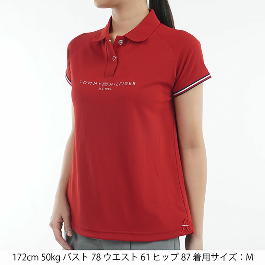 トミー ヒルフィガー ゴルフ Tommy Hilfiger Golf レディース レディース フロントロゴ フレンチスリーブポロシャツ THLA511 詳細20