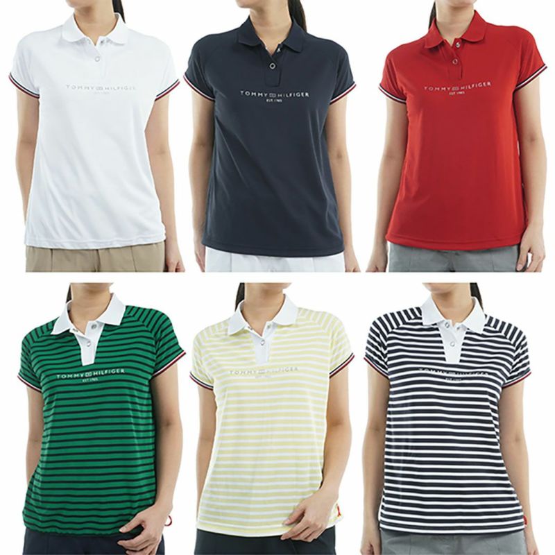 トミー ヒルフィガー ゴルフ Tommy Hilfiger Golf レディース レディース フロントロゴ フレンチスリーブポロシャツ THLA511 詳細26