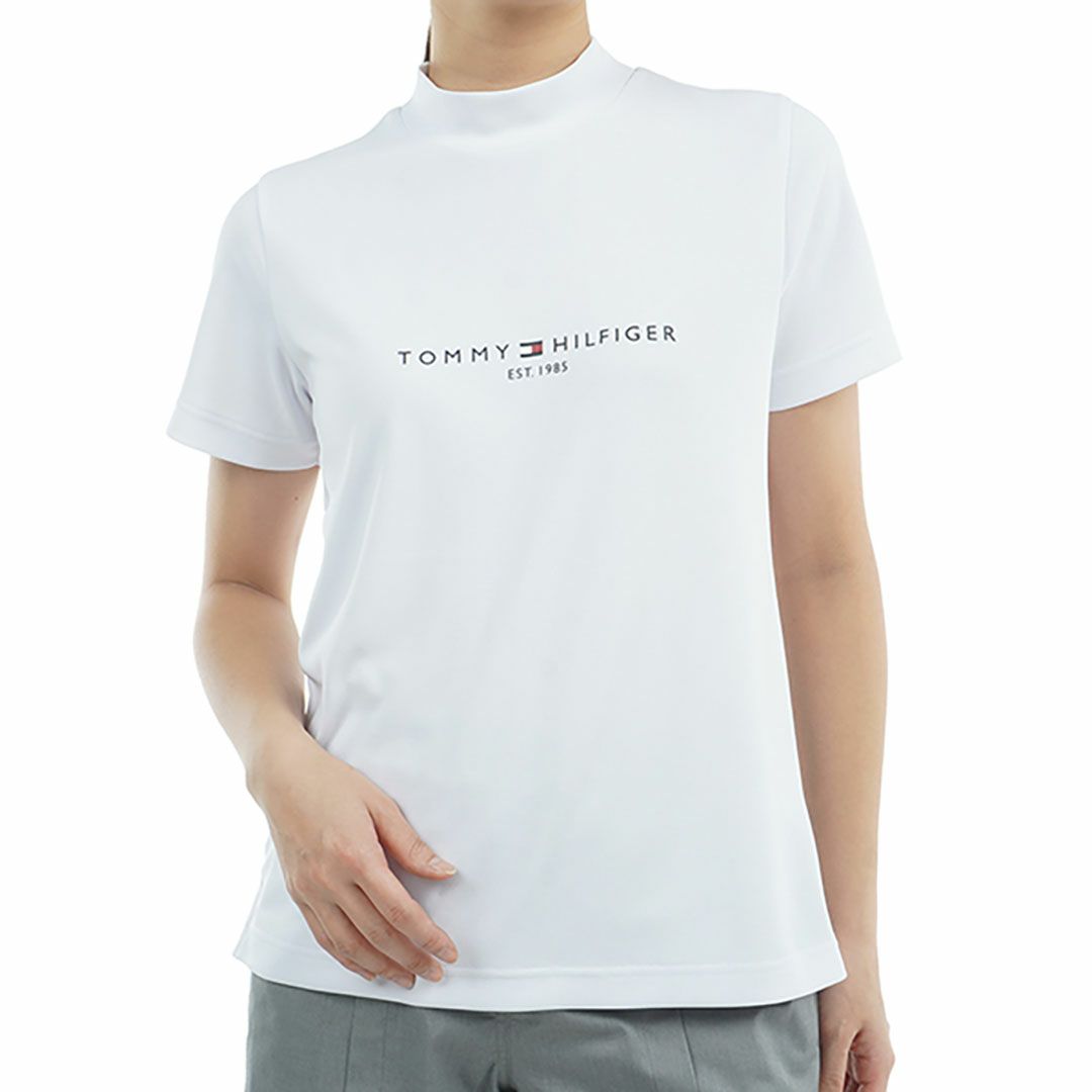 トミー ヒルフィガー ゴルフ Tommy Hilfiger Golf レディース レディース フロントロゴ 半袖モックネックシャツ THLA512 詳細2
