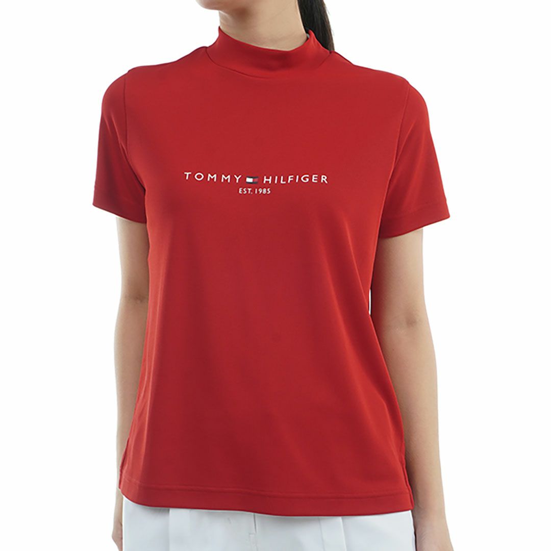 トミー ヒルフィガー ゴルフ Tommy Hilfiger Golf レディース レディース フロントロゴ 半袖モックネックシャツ THLA512 詳細4