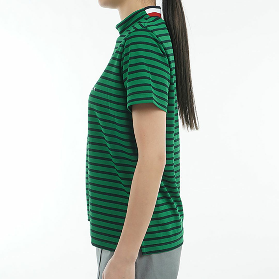 トミー ヒルフィガー ゴルフ Tommy Hilfiger Golf レディース レディース フロントロゴ 半袖モックネックシャツ THLA512 詳細8