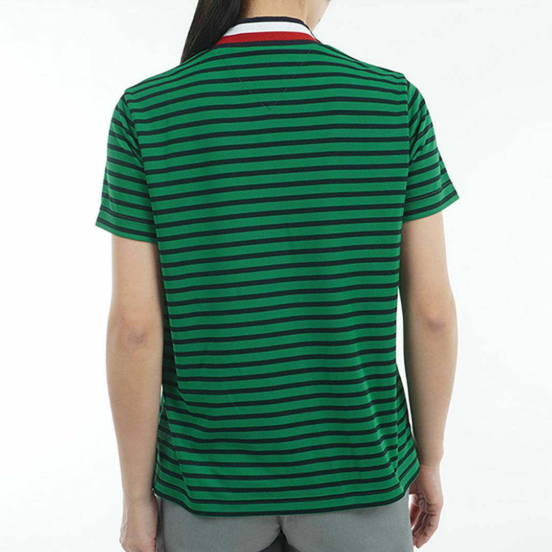 トミー ヒルフィガー ゴルフ Tommy Hilfiger Golf レディース レディース フロントロゴ 半袖モックネックシャツ THLA512 詳細9