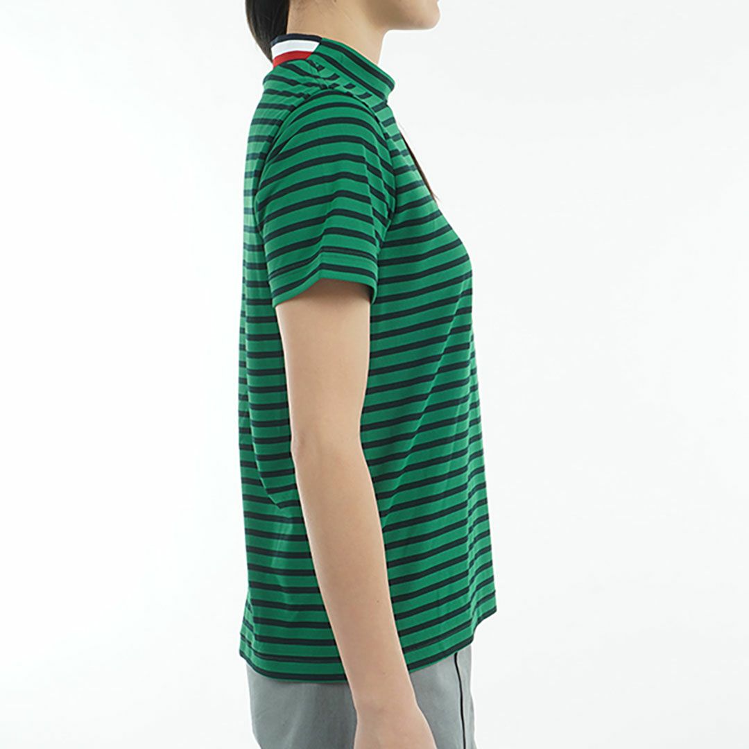 トミー ヒルフィガー ゴルフ Tommy Hilfiger Golf レディース レディース フロントロゴ 半袖モックネックシャツ THLA512 詳細10