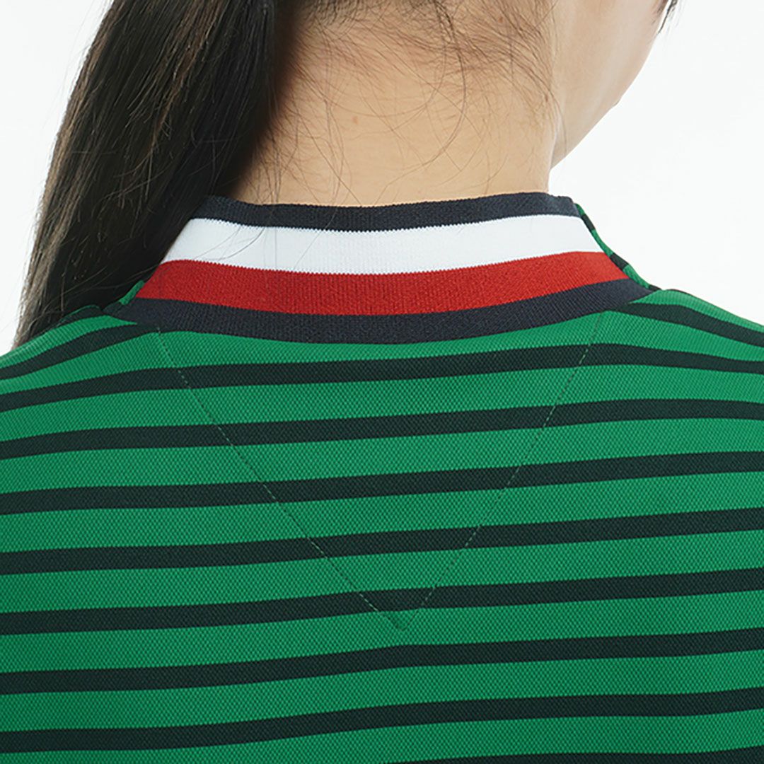 トミー ヒルフィガー ゴルフ Tommy Hilfiger Golf レディース レディース フロントロゴ 半袖モックネックシャツ THLA512 詳細12