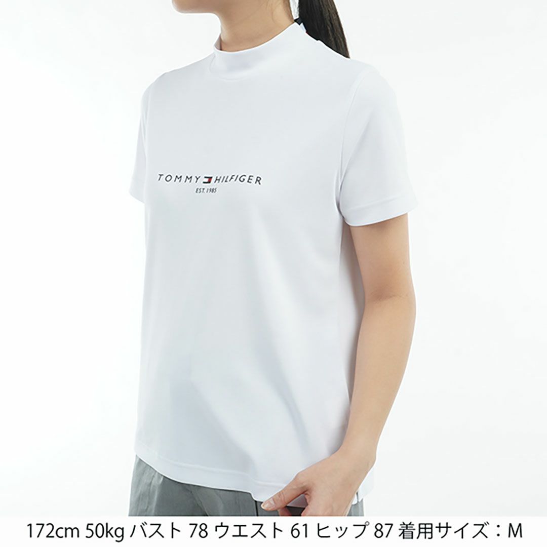 トミー ヒルフィガー ゴルフ Tommy Hilfiger Golf レディース レディース フロントロゴ 半袖モックネックシャツ THLA512 詳細15