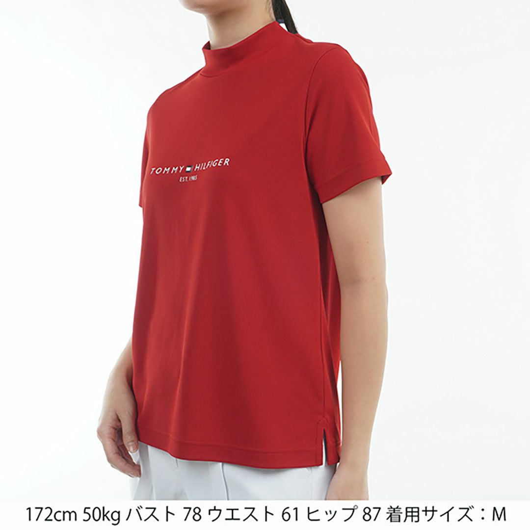 トミー ヒルフィガー ゴルフ Tommy Hilfiger Golf レディース レディース フロントロゴ 半袖モックネックシャツ THLA512 詳細20