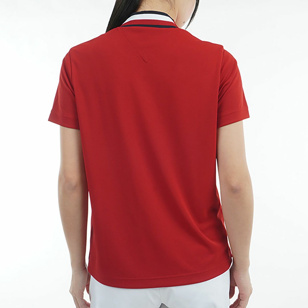 トミー ヒルフィガー ゴルフ Tommy Hilfiger Golf レディース レディース フロントロゴ 半袖モックネックシャツ THLA512 詳細21