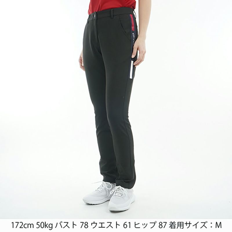 トミー ヒルフィガー ゴルフ Tommy Hilfiger Golf レディース レディース サイドラインロゴ ロングパンツ THLA513 詳細12