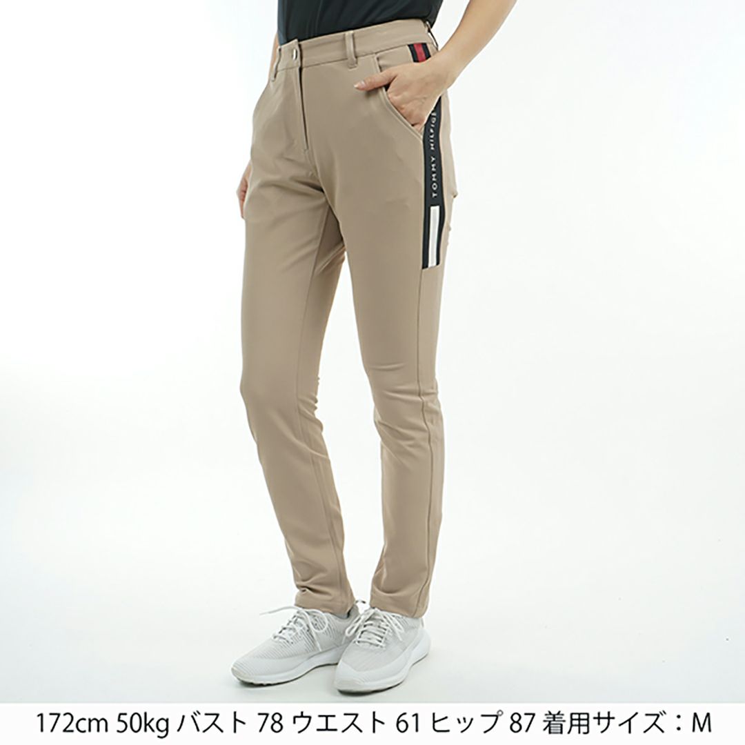トミー ヒルフィガー ゴルフ Tommy Hilfiger Golf レディース レディース サイドラインロゴ ロングパンツ THLA513 詳細14