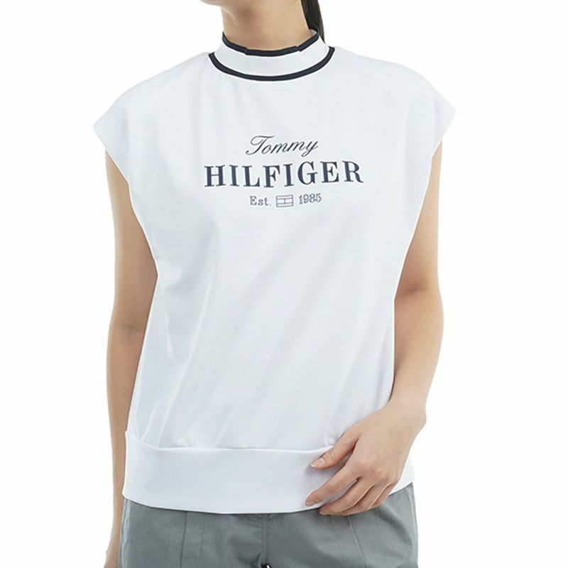 トミー ヒルフィガー ゴルフ Tommy Hilfiger Golf レディース レディース フレンチスリーブ コクーンモックネックシャツ THLA515 詳細1