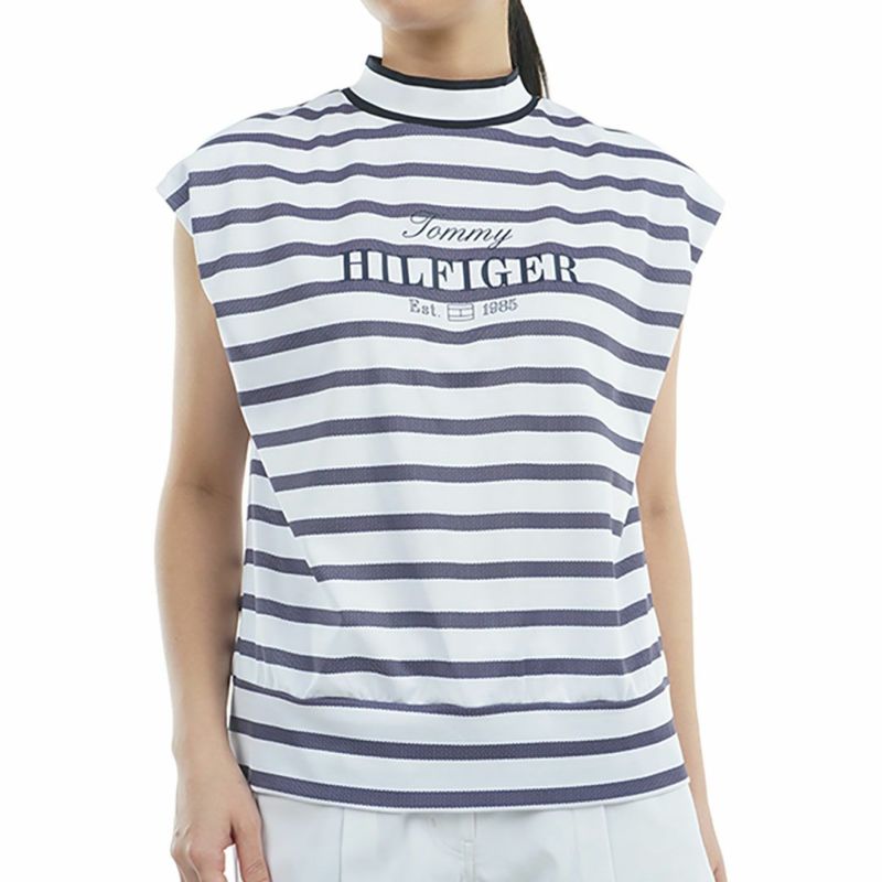 トミー ヒルフィガー ゴルフ Tommy Hilfiger Golf レディース レディース フレンチスリーブ コクーンモックネックシャツ THLA515 詳細4