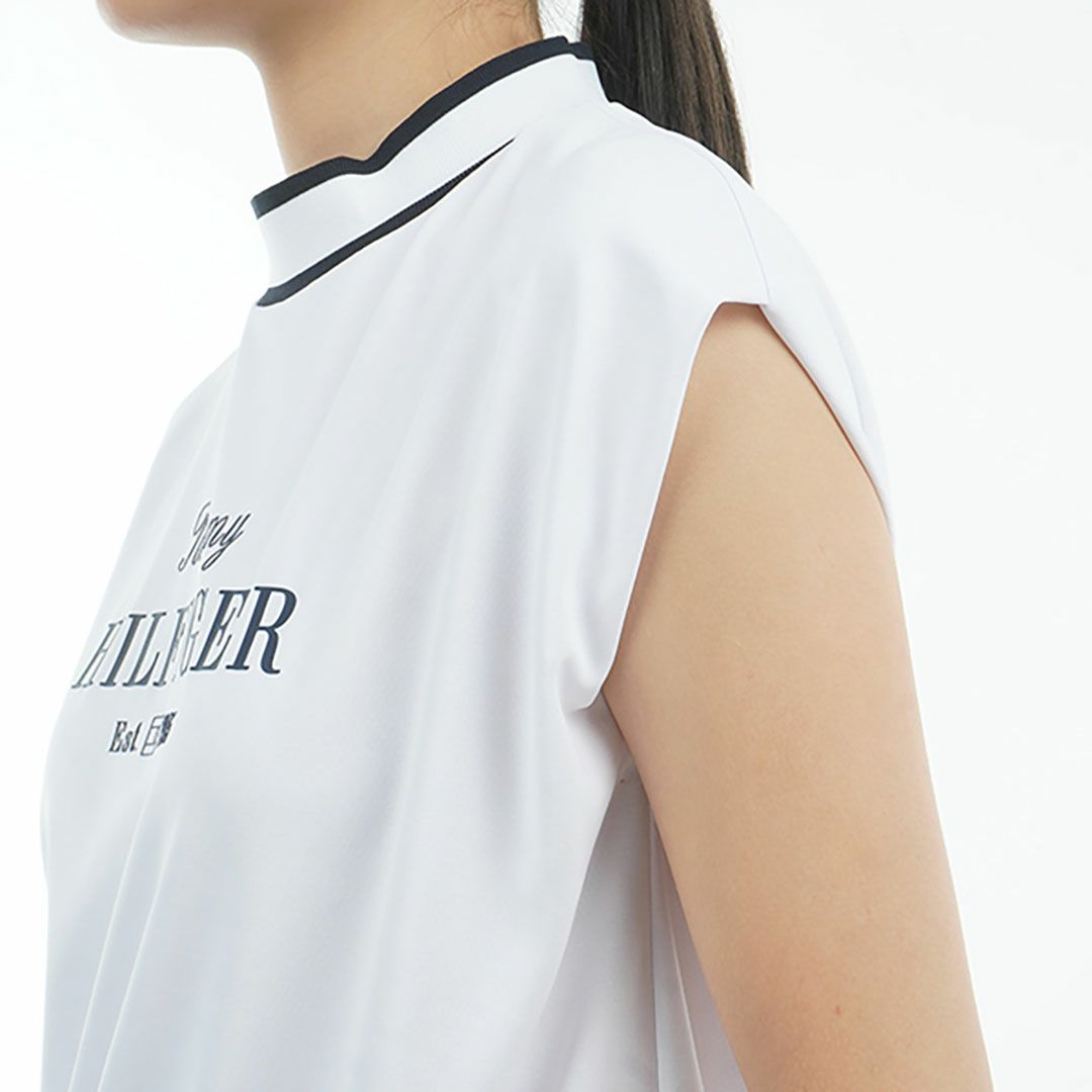 トミー ヒルフィガー ゴルフ Tommy Hilfiger Golf レディース レディース フレンチスリーブ コクーンモックネックシャツ THLA515 詳細13