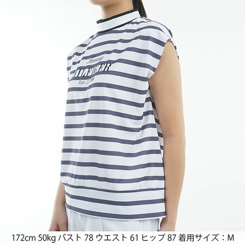 トミー ヒルフィガー ゴルフ Tommy Hilfiger Golf レディース レディース フレンチスリーブ コクーンモックネックシャツ THLA515 詳細19