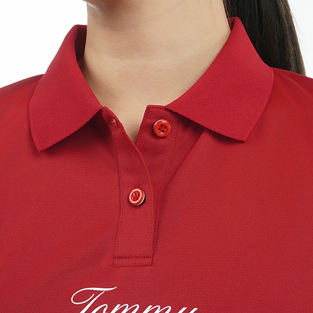 トミー ヒルフィガー ゴルフ Tommy Hilfiger Golf レディース レディース クラシックロゴ 半袖ポロシャツ THLA516 詳細11