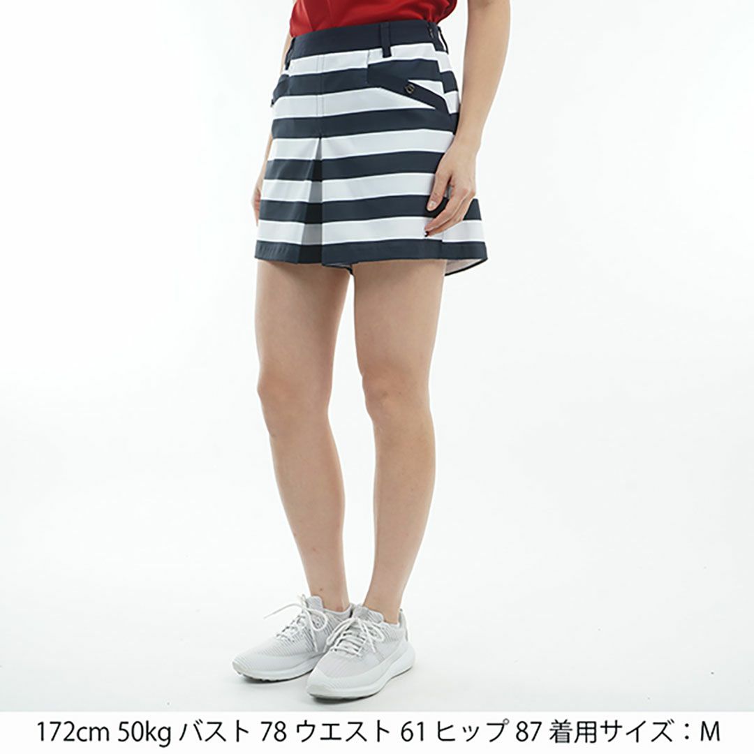 トミー ヒルフィガー ゴルフ Tommy Hilfiger Golf レディース レディース ボックスプリーツ マリンキュロット THLA518 詳細18