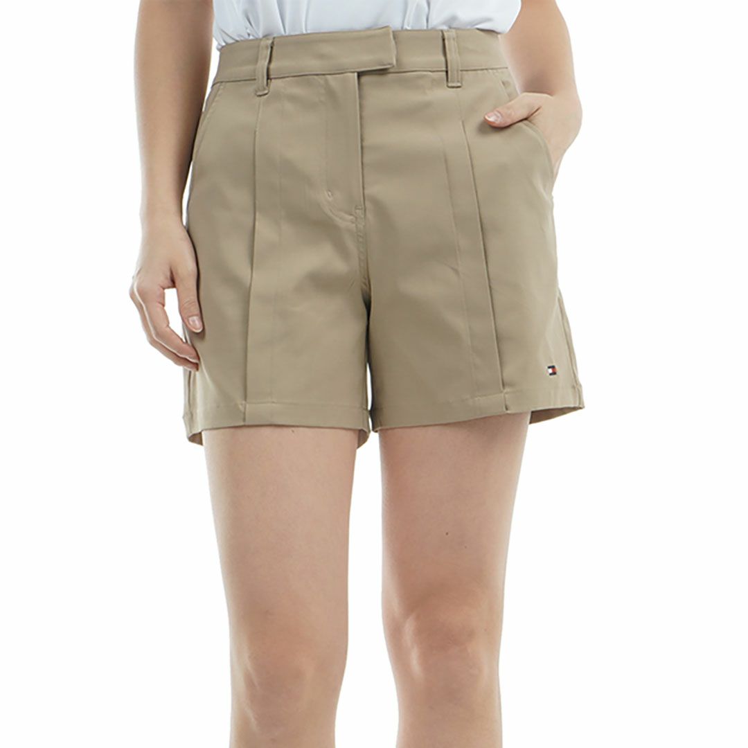 トミー ヒルフィガー ゴルフ Tommy Hilfiger Golf レディース レディース フロントタックツイル ショートパンツ THLA519 詳細4