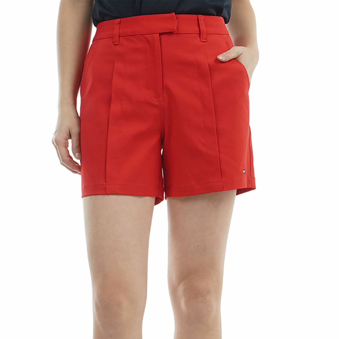 トミー ヒルフィガー ゴルフ Tommy Hilfiger Golf レディース レディース フロントタックツイル ショートパンツ THLA519 詳細6