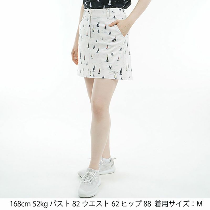 トミー ヒルフィガー ゴルフ Tommy Hilfiger Golf レディース レディース ヨットプリント スカート THLA521 詳細3
