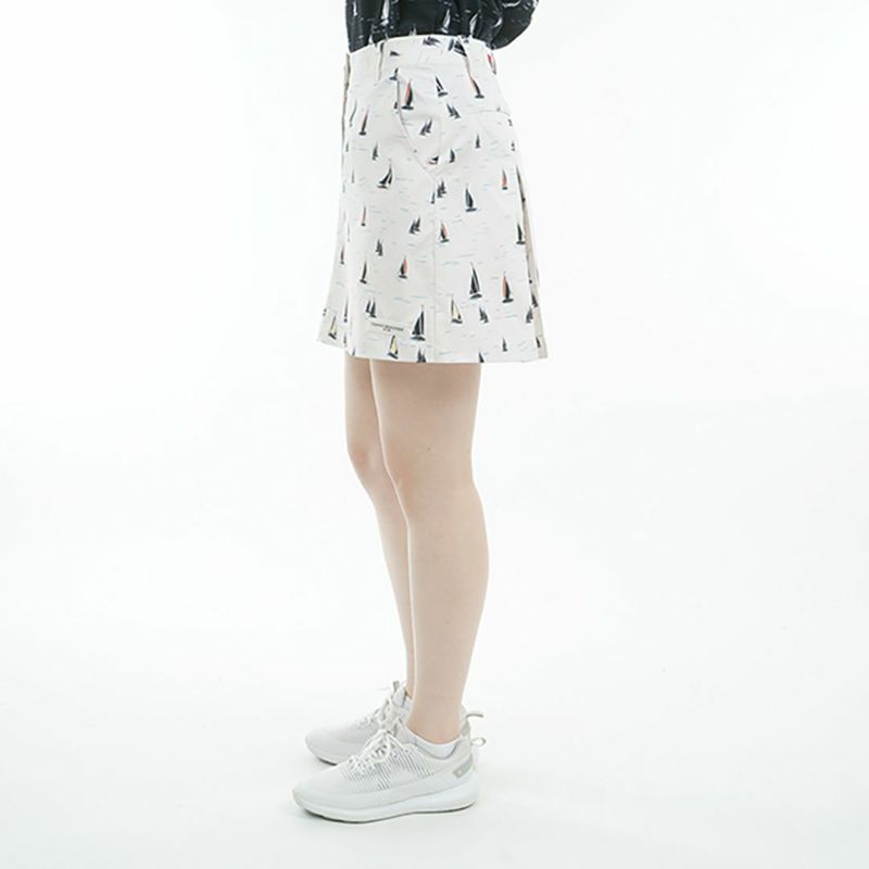 トミー ヒルフィガー ゴルフ Tommy Hilfiger Golf レディース レディース ヨットプリント スカート THLA521 詳細4