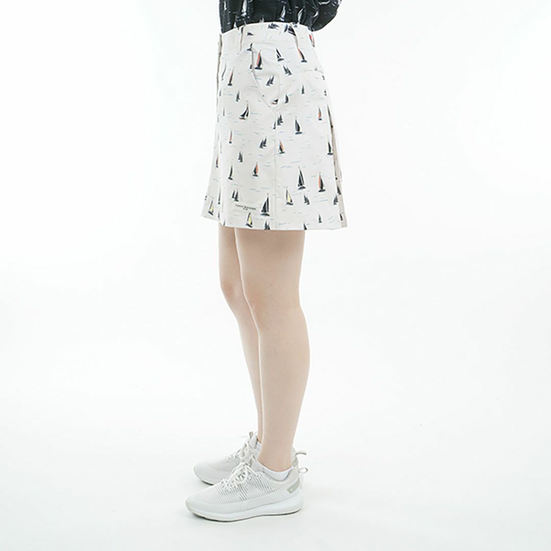 トミー ヒルフィガー ゴルフ Tommy Hilfiger Golf レディース レディース ヨットプリント スカート THLA521 詳細4