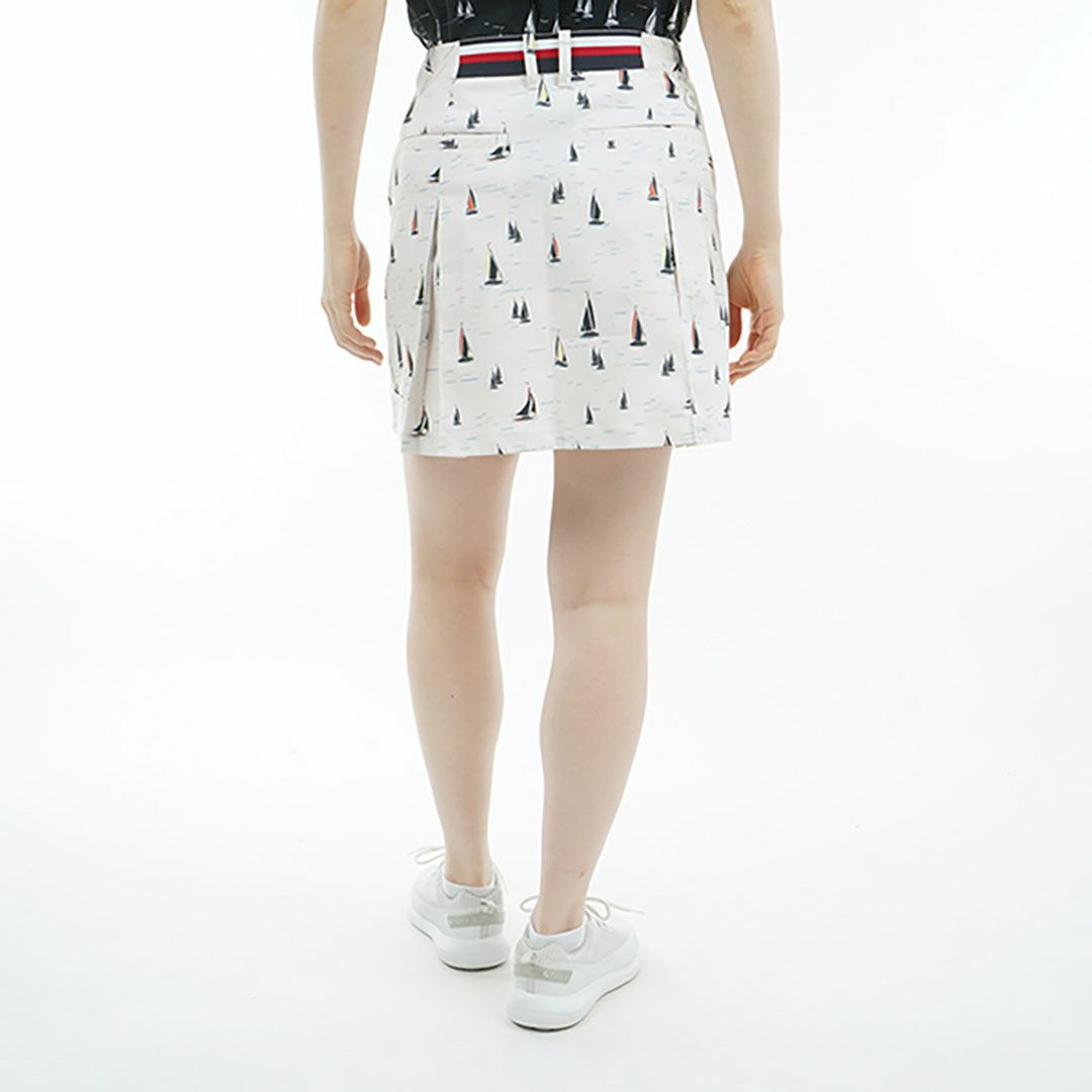 トミー ヒルフィガー ゴルフ Tommy Hilfiger Golf レディース レディース ヨットプリント スカート THLA521 詳細5