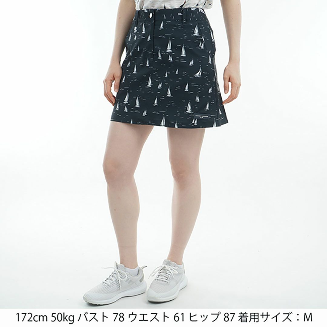 トミー ヒルフィガー ゴルフ Tommy Hilfiger Golf レディース レディース ヨットプリント スカート THLA521 詳細11