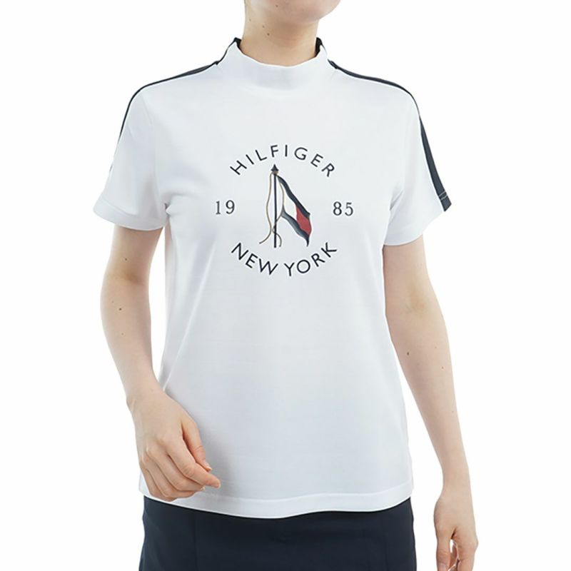 トミー ヒルフィガー ゴルフ Tommy Hilfiger Golf レディース レディース サークルロゴ 半袖モックネックシャツ THLA522 詳細2