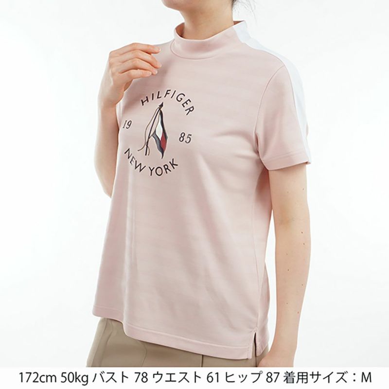 トミー ヒルフィガー ゴルフ Tommy Hilfiger Golf レディース レディース サークルロゴ 半袖モックネックシャツ THLA522 詳細16