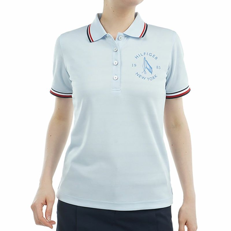 トミー ヒルフィガー ゴルフ Tommy Hilfiger Golf レディース レディース サークルロゴ ワンポイント半袖ポロシャツ THLA523 詳細3