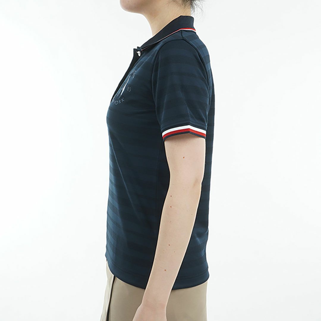 トミー ヒルフィガー ゴルフ Tommy Hilfiger Golf レディース レディース サークルロゴ ワンポイント半袖ポロシャツ THLA523 詳細6