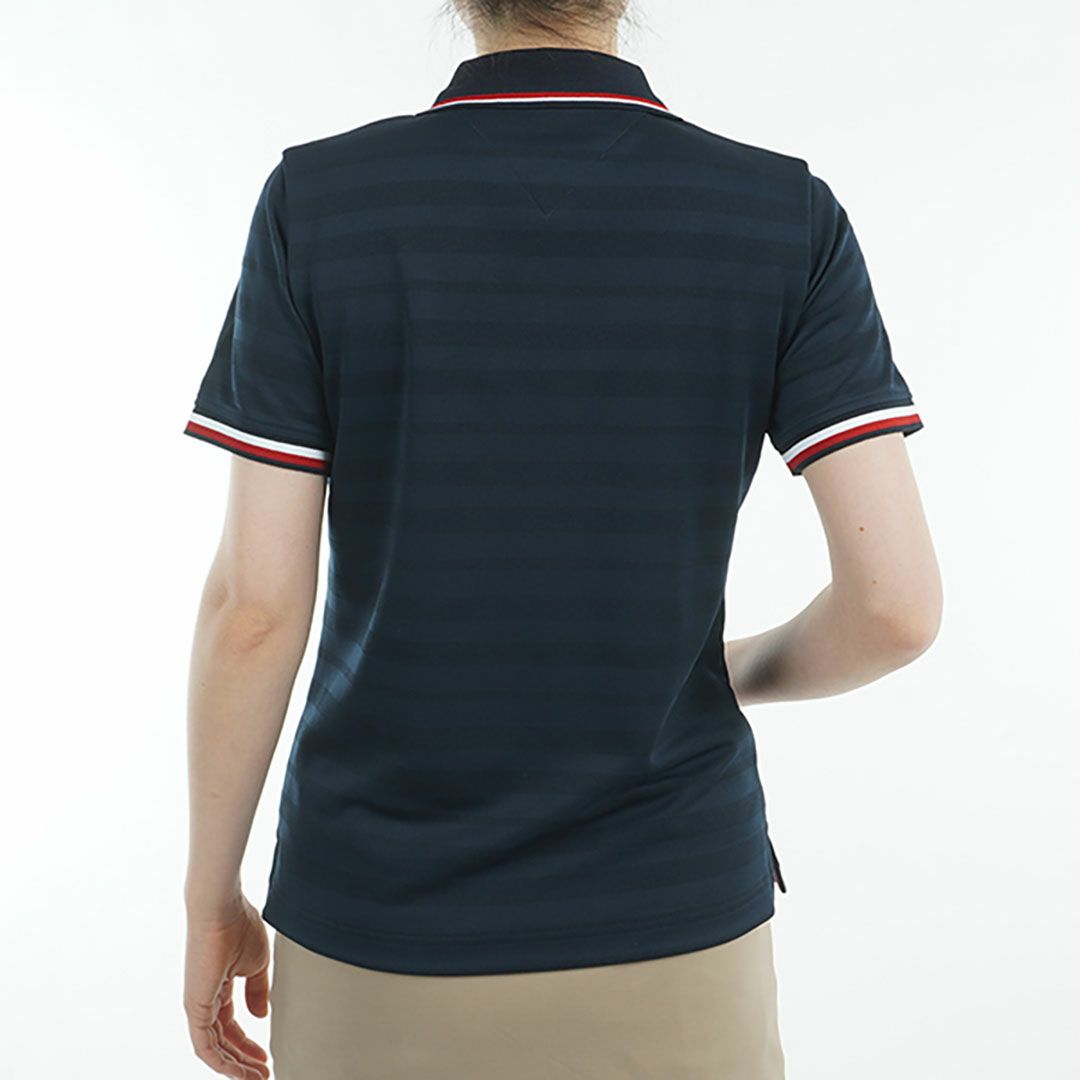 トミー ヒルフィガー ゴルフ Tommy Hilfiger Golf レディース レディース サークルロゴ ワンポイント半袖ポロシャツ THLA523 詳細7