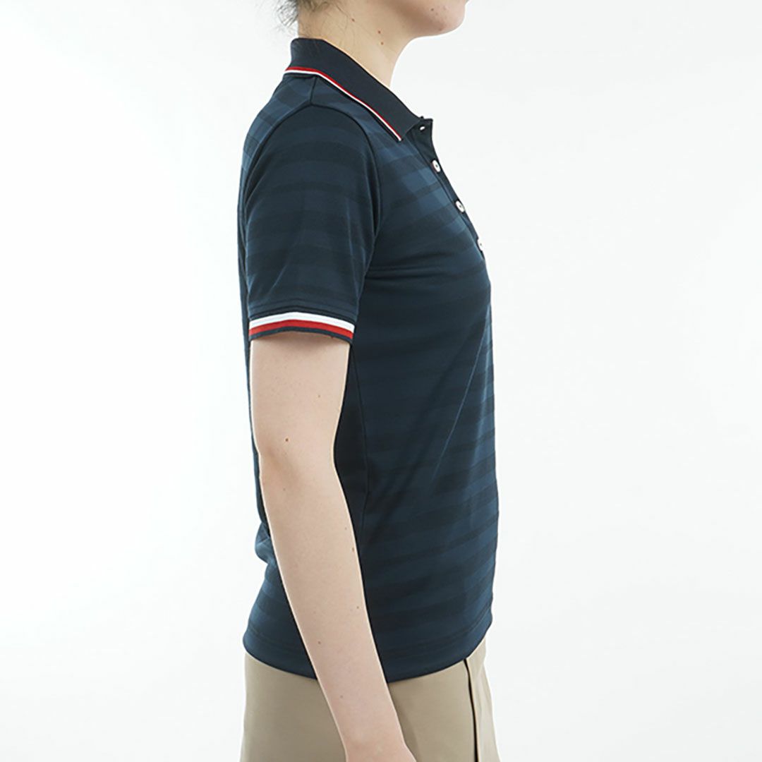 トミー ヒルフィガー ゴルフ Tommy Hilfiger Golf レディース レディース サークルロゴ ワンポイント半袖ポロシャツ THLA523 詳細8