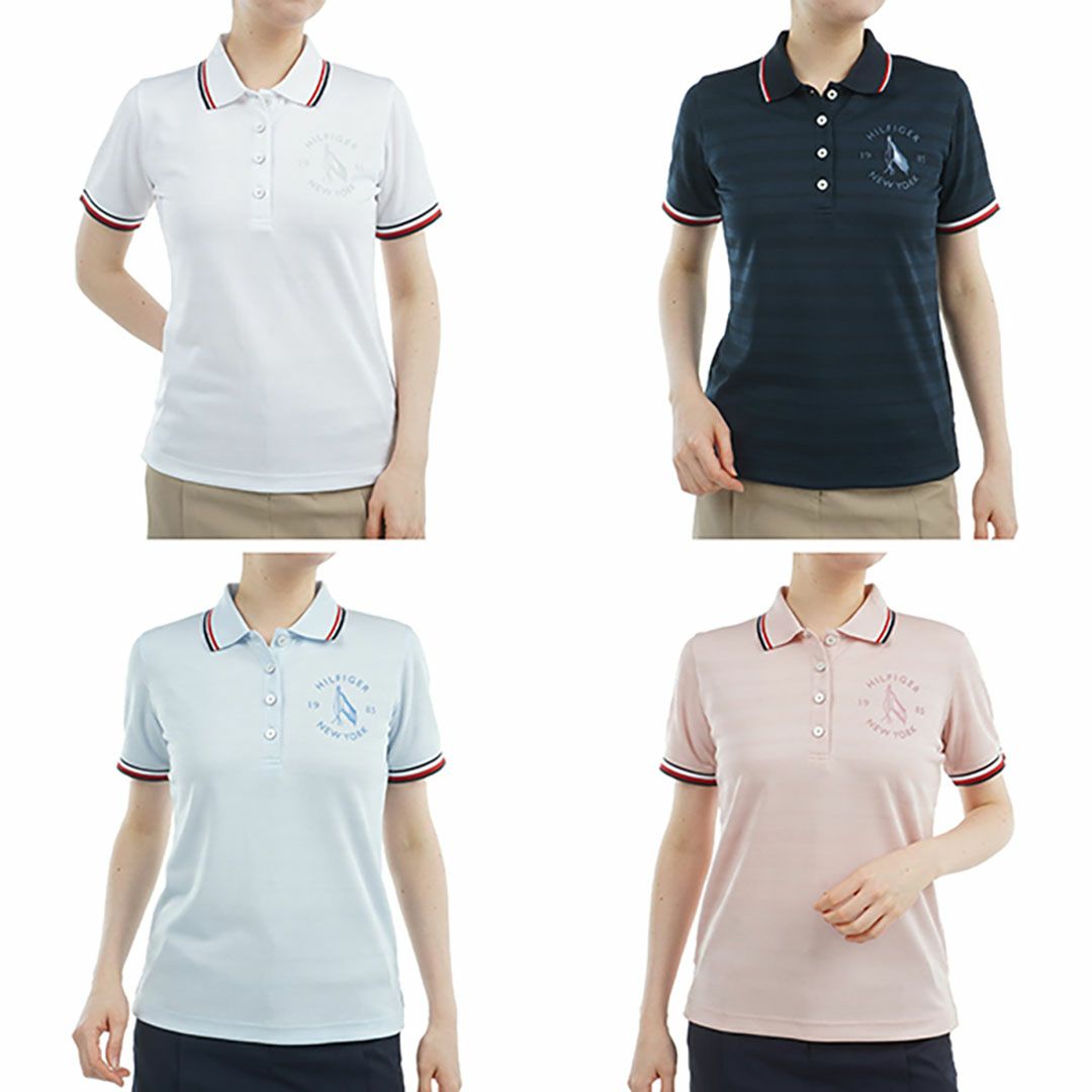 トミー ヒルフィガー ゴルフ Tommy Hilfiger Golf レディース レディース サークルロゴ ワンポイント半袖ポロシャツ THLA523 詳細19