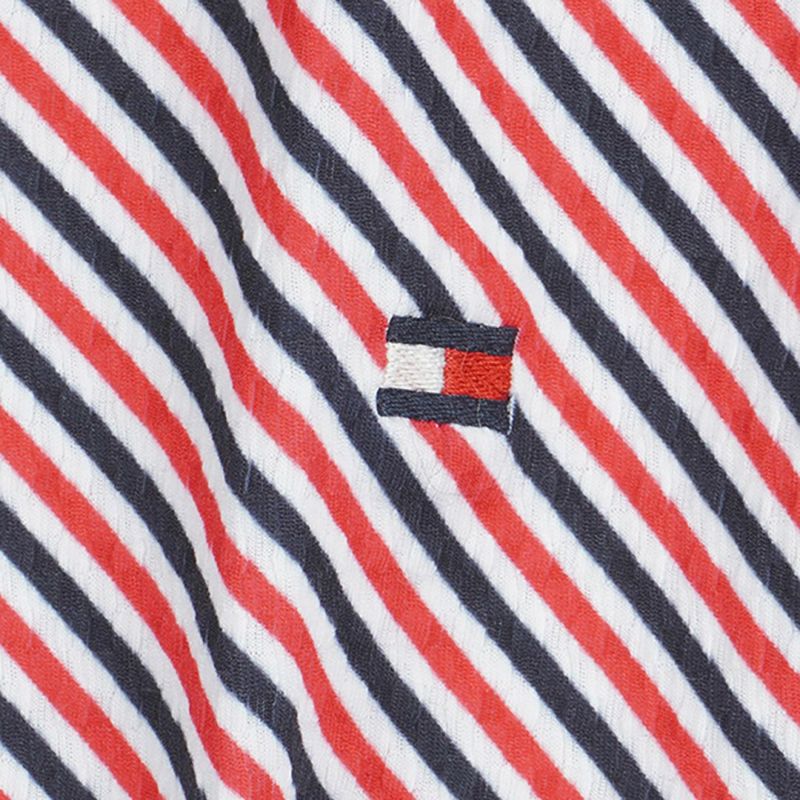 トミー ヒルフィガー ゴルフ Tommy Hilfiger Golf レディース レディース ストライプ キャップスリーブポロシャツ THLA524 詳細11