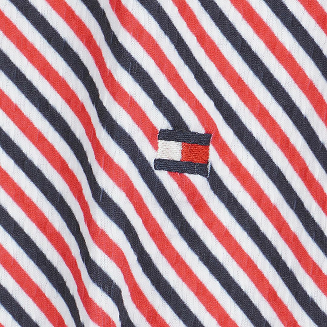 トミー ヒルフィガー ゴルフ Tommy Hilfiger Golf レディース レディース ストライプ キャップスリーブポロシャツ THLA524 詳細11