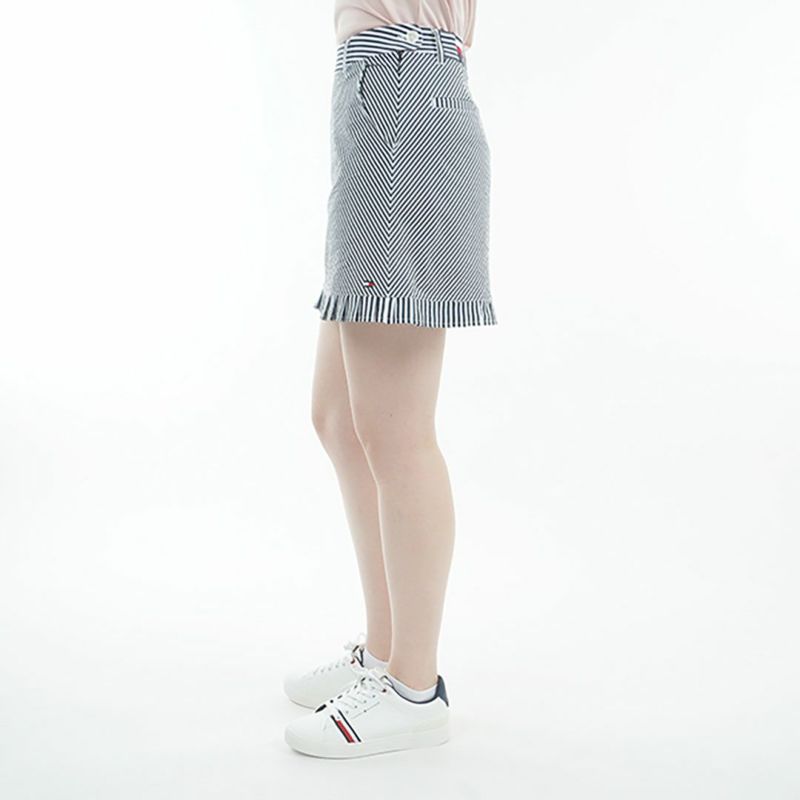 トミー ヒルフィガー ゴルフ Tommy Hilfiger Golf レディース レディース ストライプ ミニフリルスカート THLA525 詳細5