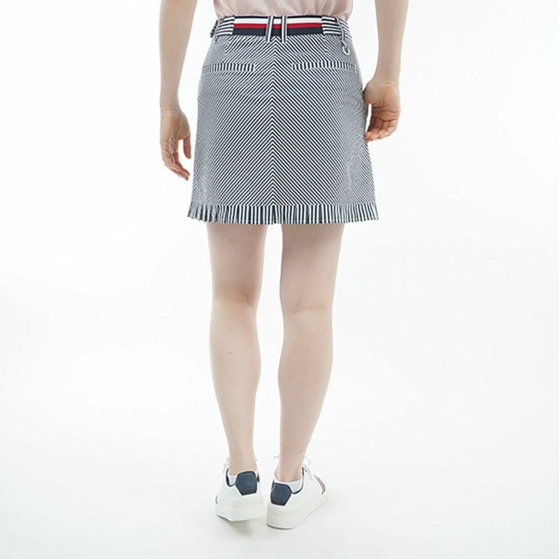 トミー ヒルフィガー ゴルフ Tommy Hilfiger Golf レディース レディース ストライプ ミニフリルスカート THLA525 詳細6