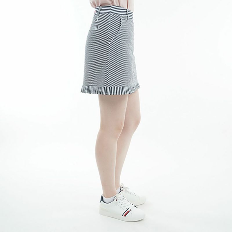 トミー ヒルフィガー ゴルフ Tommy Hilfiger Golf レディース レディース ストライプ ミニフリルスカート THLA525 詳細7