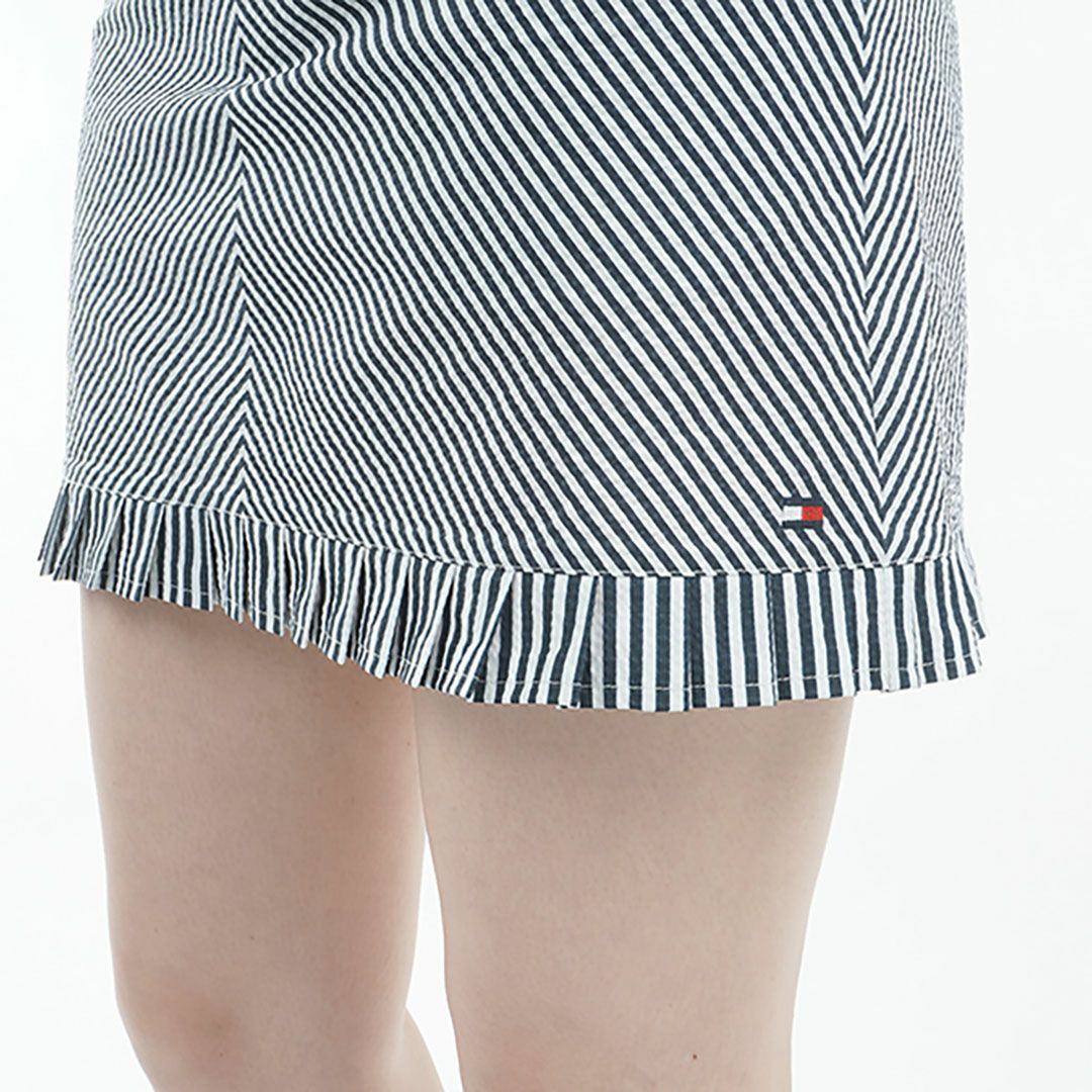トミー ヒルフィガー ゴルフ Tommy Hilfiger Golf レディース レディース ストライプ ミニフリルスカート THLA525 詳細11