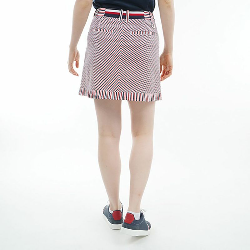 トミー ヒルフィガー ゴルフ Tommy Hilfiger Golf レディース レディース ストライプ ミニフリルスカート THLA525 詳細16