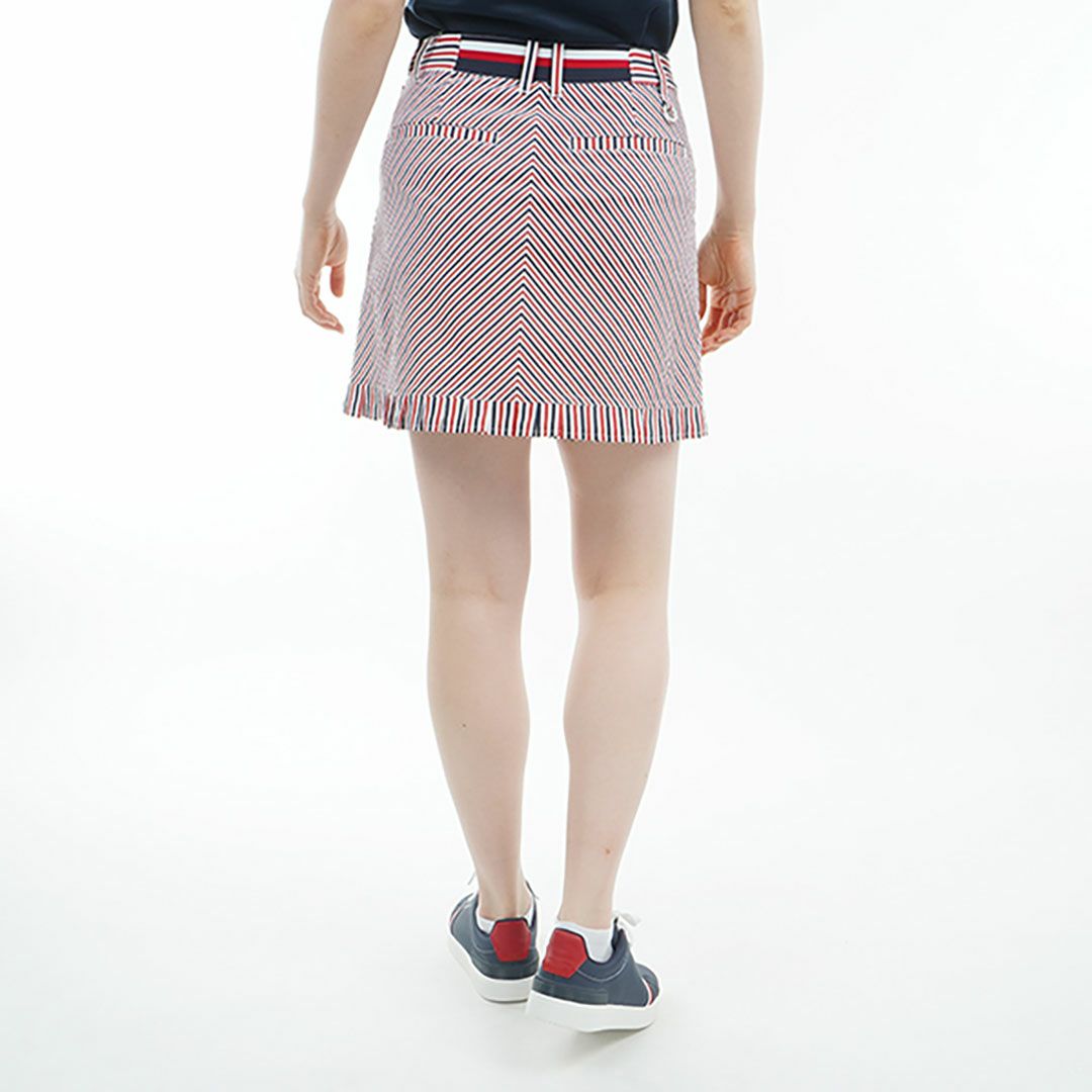 トミー ヒルフィガー ゴルフ Tommy Hilfiger Golf レディース レディース ストライプ ミニフリルスカート THLA525 詳細16