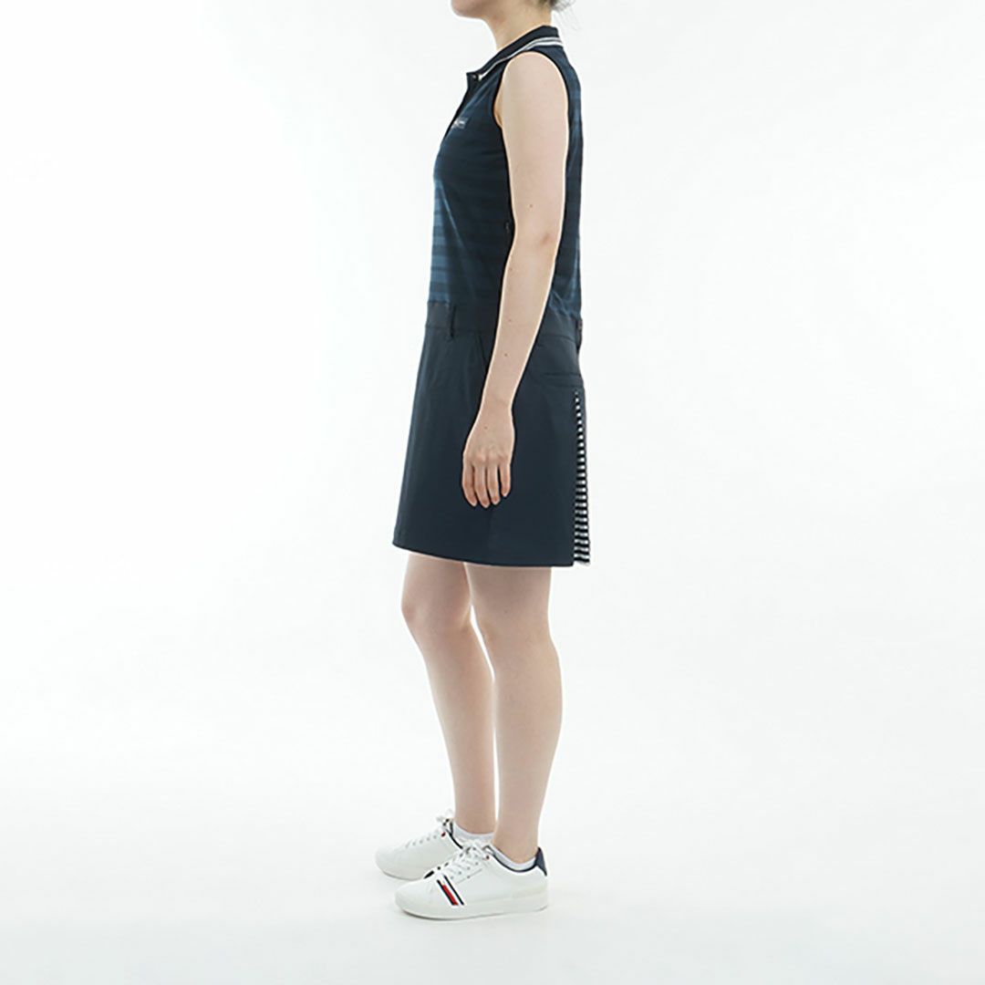 トミー ヒルフィガー ゴルフ Tommy Hilfiger Golf レディース レディース ノースリーブ コンビシャツワンピース THLA526 詳細5